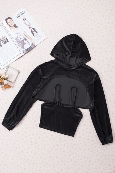 Cami and Dropped Shoulder Hoodie