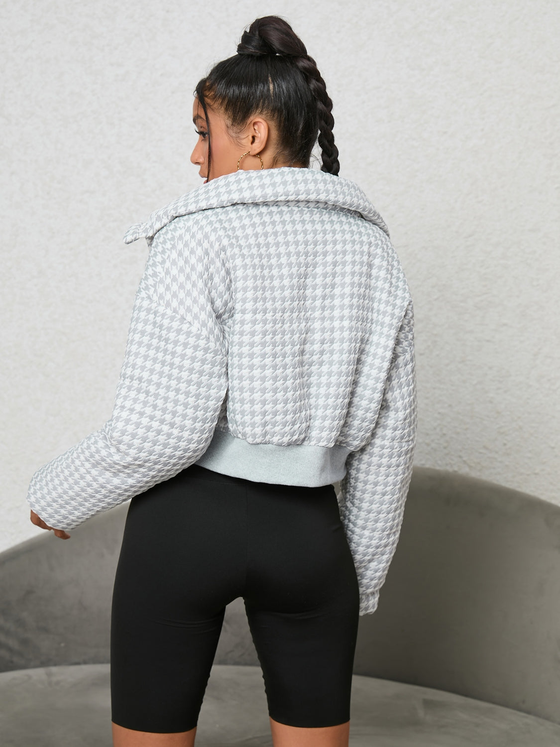 Grey Houndstooth Jacket