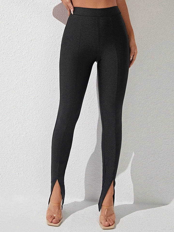 High Waist Slit Leggings