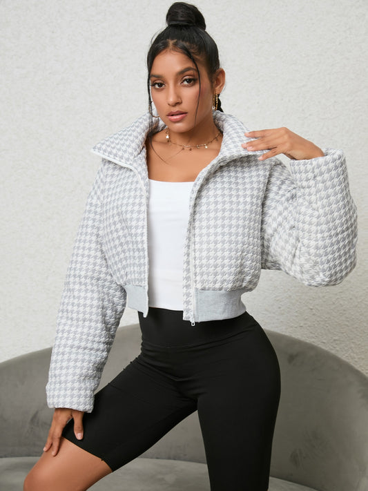 Grey Houndstooth Jacket