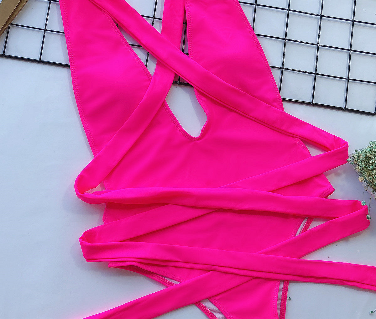 Halter Tie-Up Swimsuit