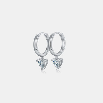 Dainty Sterling Silver Heart Earrings