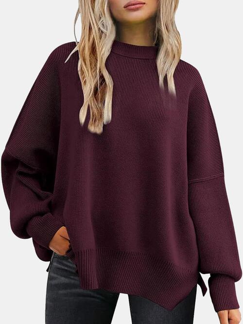 Slit Sides Sweater