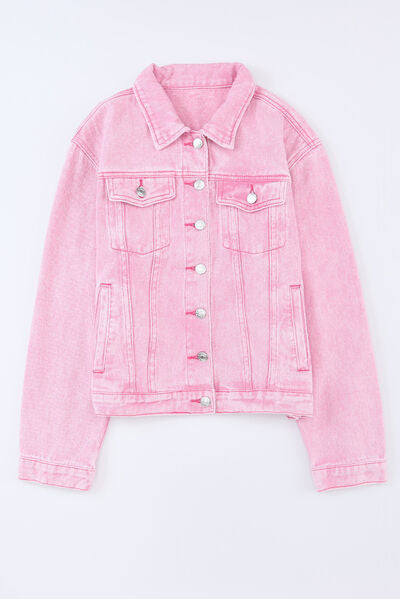 Pink Denim Jacket