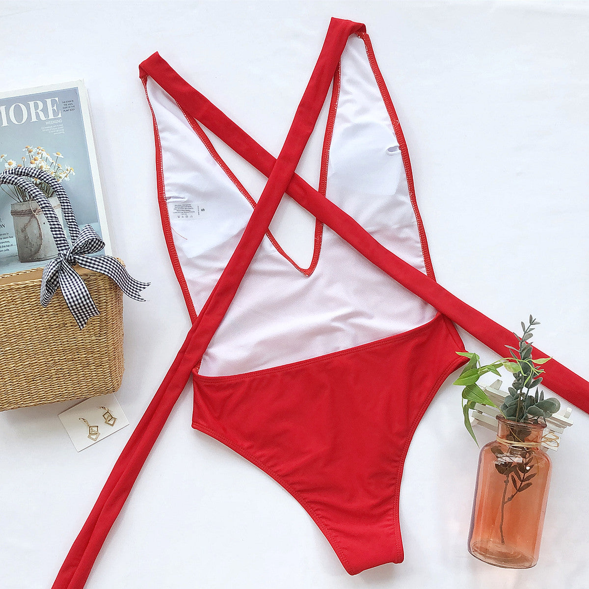 Halter Tie-Up Swimsuit