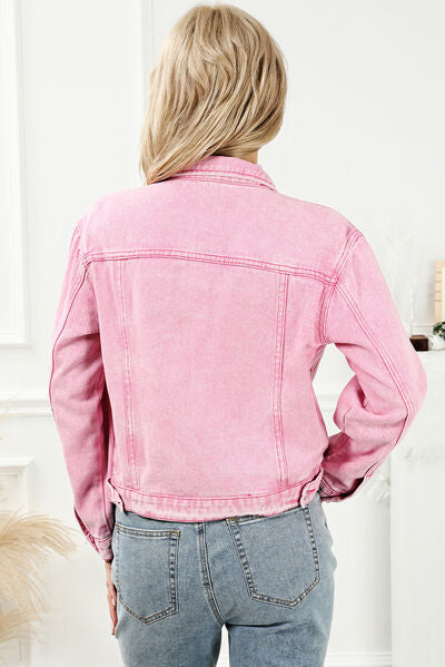 Pink Denim Jacket