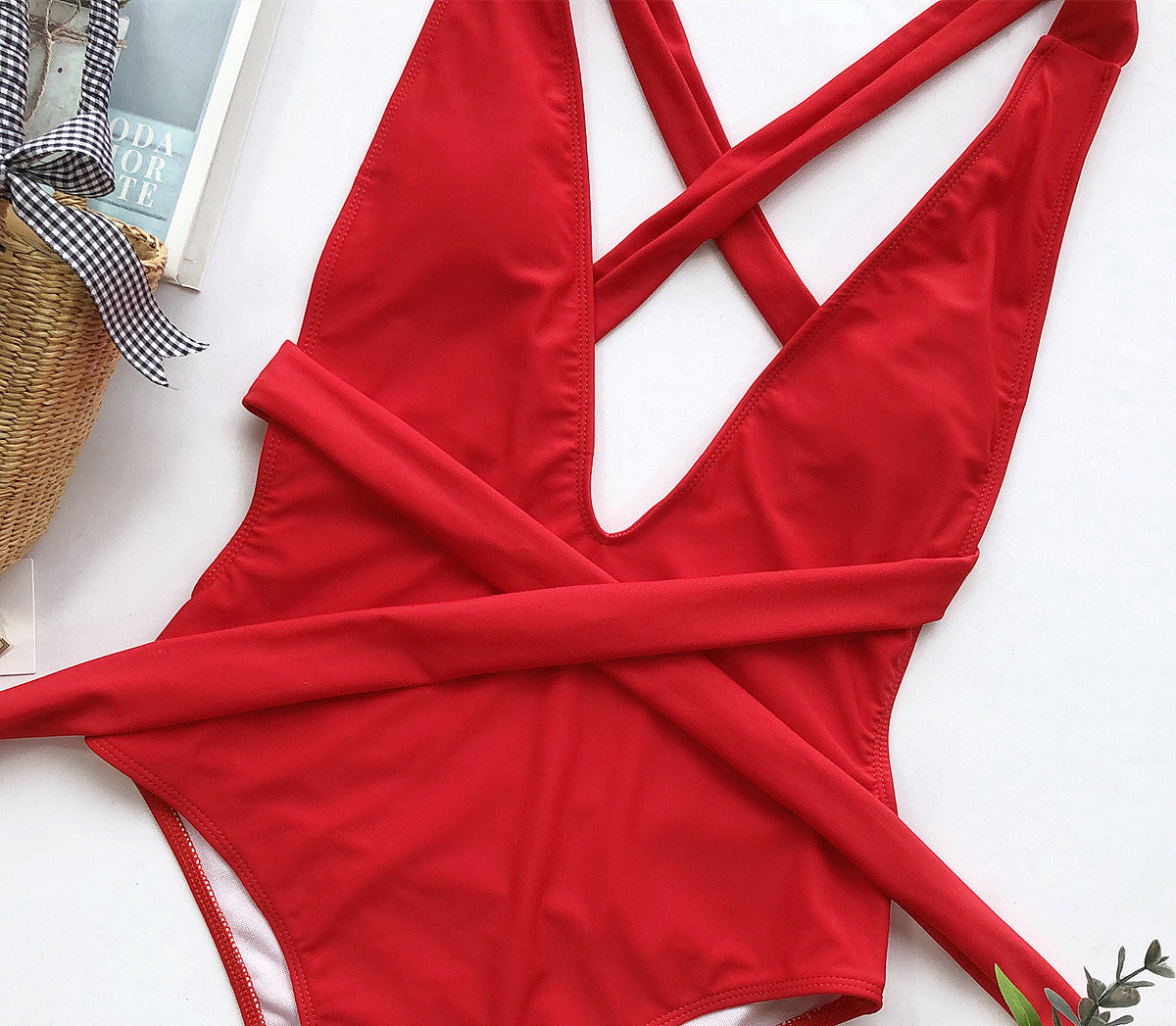 Halter Tie-Up Swimsuit