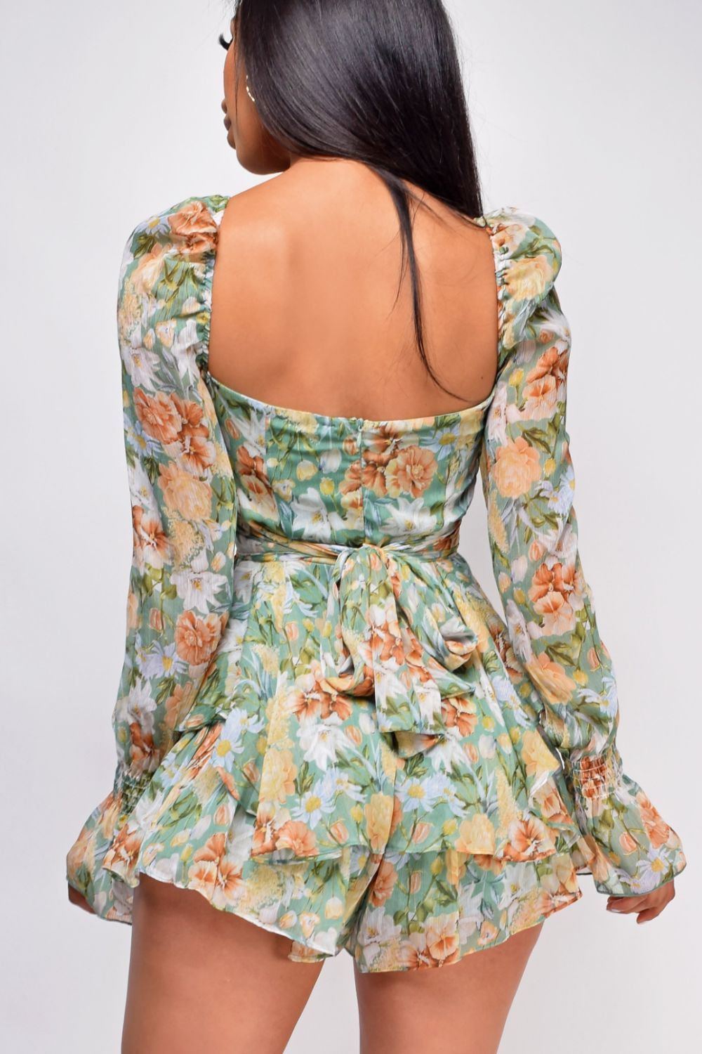 Floral Sweetheart Romper