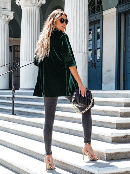 Velour Blazer