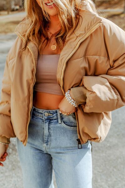 Zip-Up Puffer Jacket