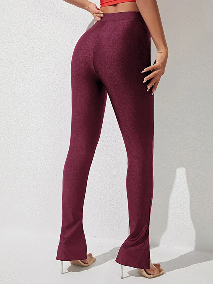 High Waist Slit Leggings