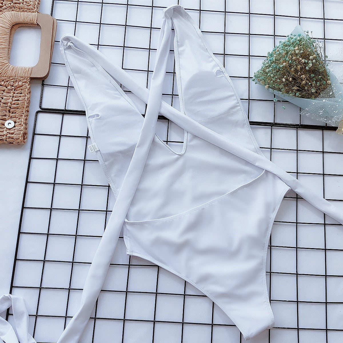 Halter Tie-Up Swimsuit