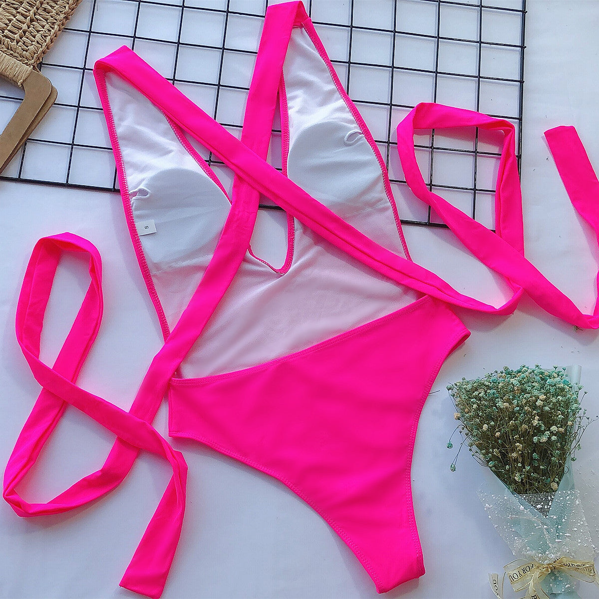 Halter Tie-Up Swimsuit