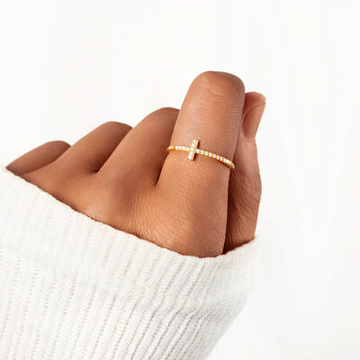 Dainty Cross Ring