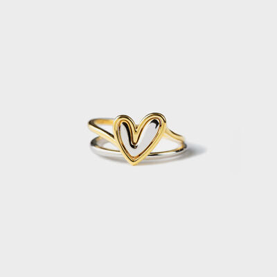Double Heart Ring