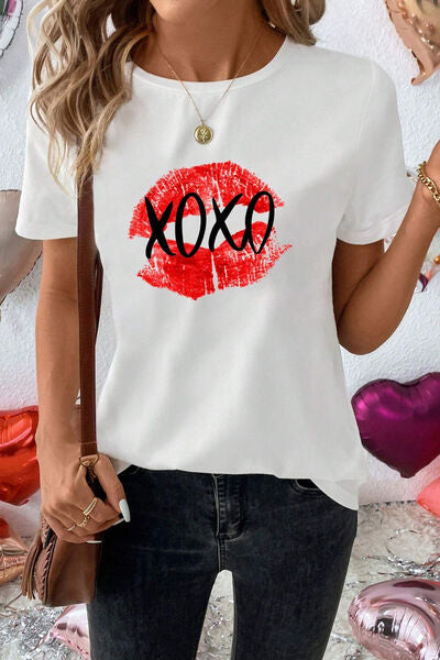 XOXO Lips Graphic T-Shirt