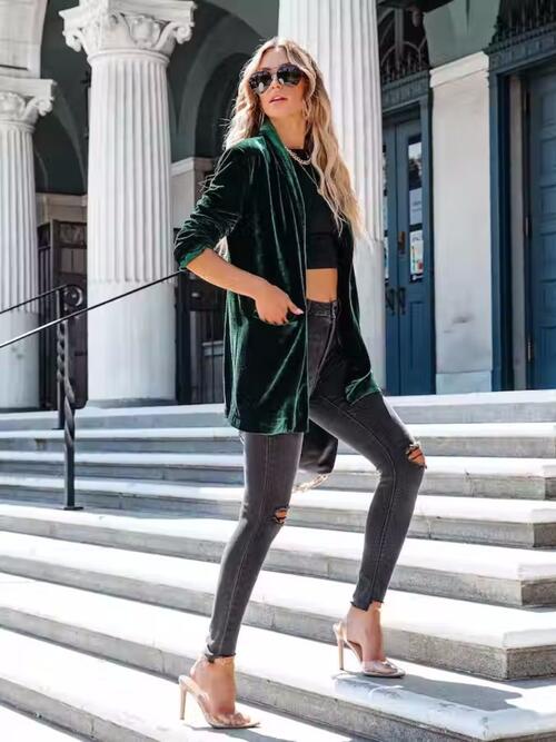 Velour Blazer