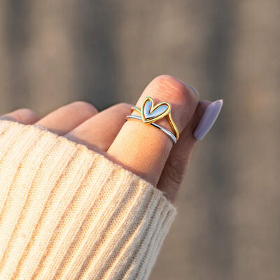 Double Heart Ring