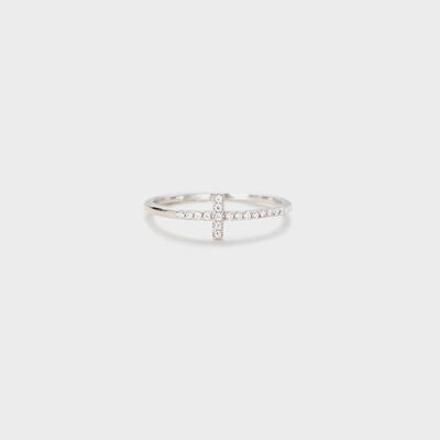 Dainty Cross Ring