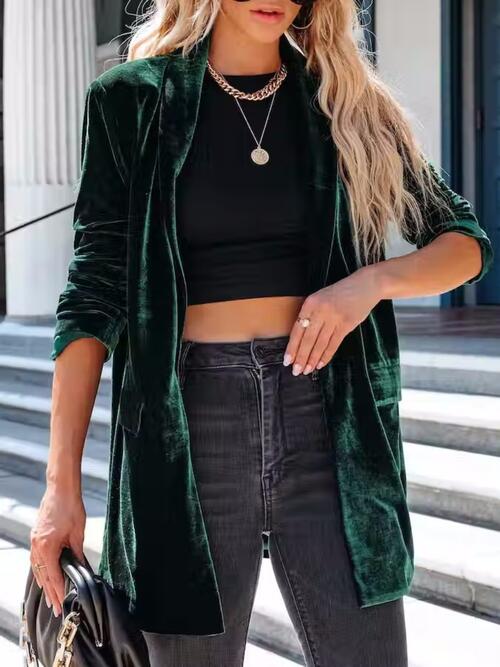 Velour Blazer
